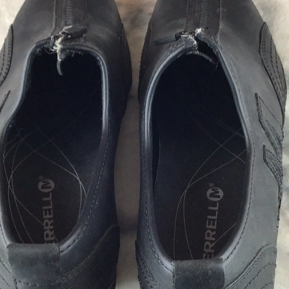 Merrell Black Zip Top Athletic Shoes Slip-On Sneakers Walking Shoes Size 9 - Picture 8 of 11